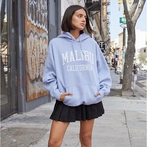 Malibu California Brandy Melville John Galt Blue hoodie